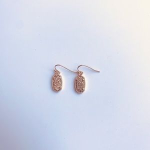 Kendra Scott Earrings Rose Gold Drusy